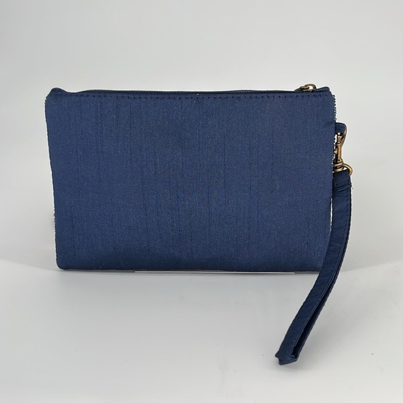 NWT Bamboo Trading Company Beaded Starry Night Club Bag - Picture 3 of 6